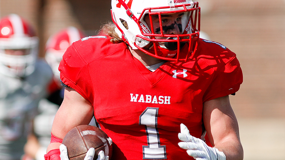 Wabash running back Ike James
